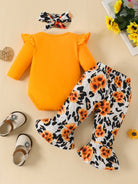 🧡🤎Baby Girl Bodysuit and Pants Sets: ISN'T SHE LOVELY and Leopard Heart WILD GIRL - #variant_color# - #variant_size# - #variant_option#