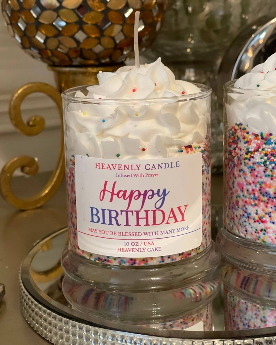 Birthday Cake Candle - Heavenly Cake Fragrance - #variant_color# - #variant_size# - #variant_option#