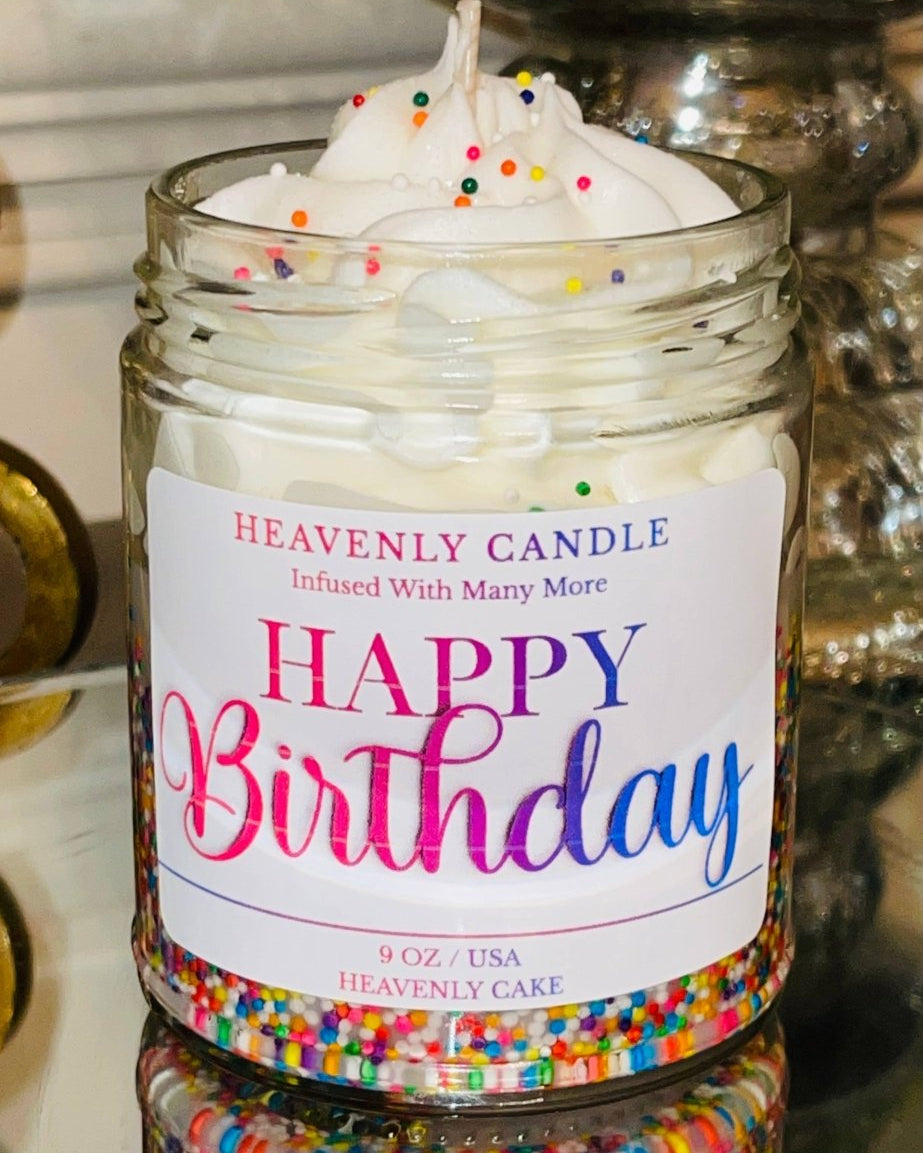 Birthday Cake Candle - Heavenly Cake Fragrance - #variant_color# - #variant_size# - #variant_option#