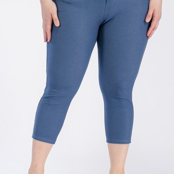 Custom Order & Pricing: Plus Size Classic Solid Skinny Jeggings - #variant_color# - #variant_size# - #variant_option#