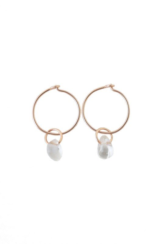 Earrings: Wishing Crystal Hoop - #variant_color# - #variant_size# - #variant_option#