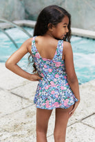 Girls Swimwear: Swim Dress in Rose Sky - Marina West Swim - #variant_color# - #variant_size# - #variant_option#