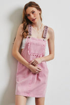 HEYSON Lace Trim Washed Overall Dress - #variant_color# - #variant_size# - #variant_option#