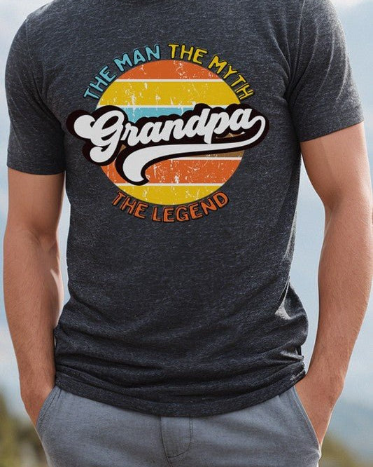 Mens Gifts Grandpa The Myth The Legend Tee - #variant_color# - #variant_size# - #variant_option#