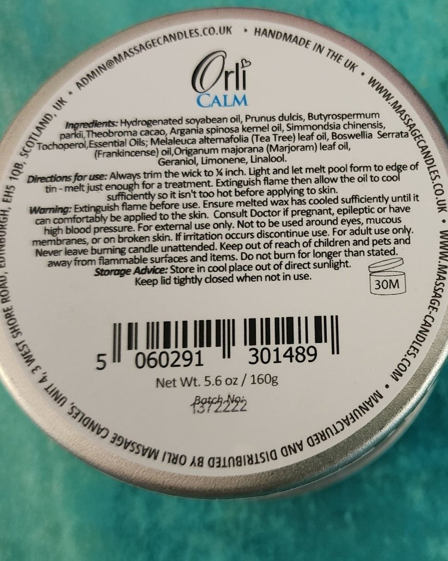 Orli Massage Candle: Calm Therapy - #variant_color# - #variant_size# - #variant_option#
