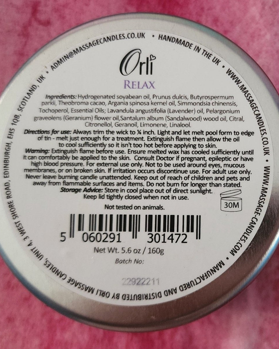 Orli Massage Candle: Relax Therapy - #variant_color# - #variant_size# - #variant_option#