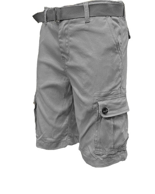Weiv Mens Belted Cargo Shorts with Belt - #variant_color# - #variant_size# - #variant_option#
