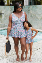 Women Swimwear: Swim Dress in Rose Sky- Full Size- Marina West Swim - #variant_color# - #variant_size# - #variant_option#