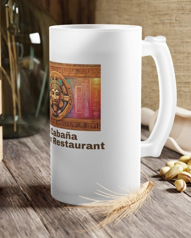 Frosted Glass Beer Mug: La Cabana - #variant_color# - #variant_size# - #variant_option#