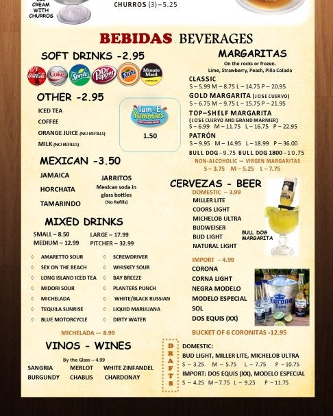 Menu - La Cabana Mexican Restaurant - #variant_color# - #variant_size# - #variant_option#