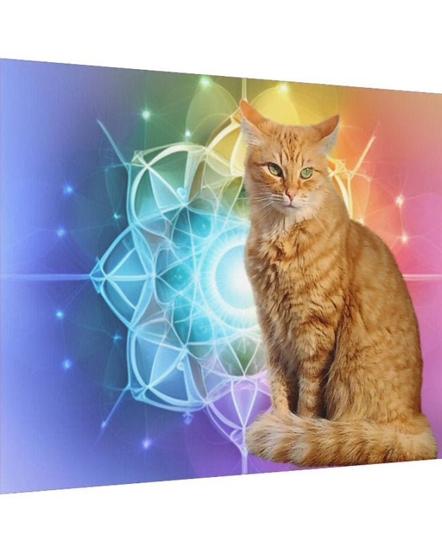 Sacred Geometry: Orange Tabby Cat - #variant_color# - #variant_size# - #variant_option#