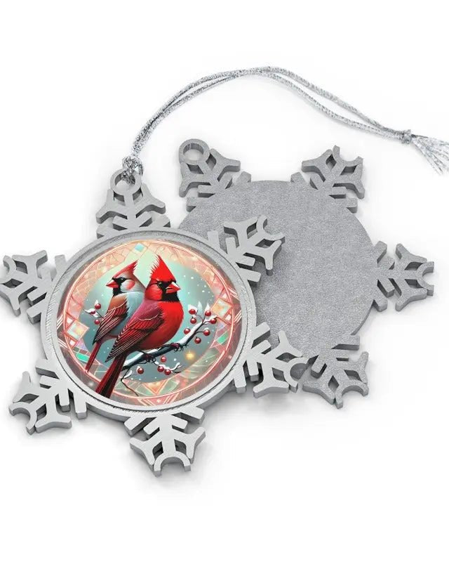 Snowflake Ornament: Cardinal Birds - #variant_color# - #variant_size# - #variant_option#